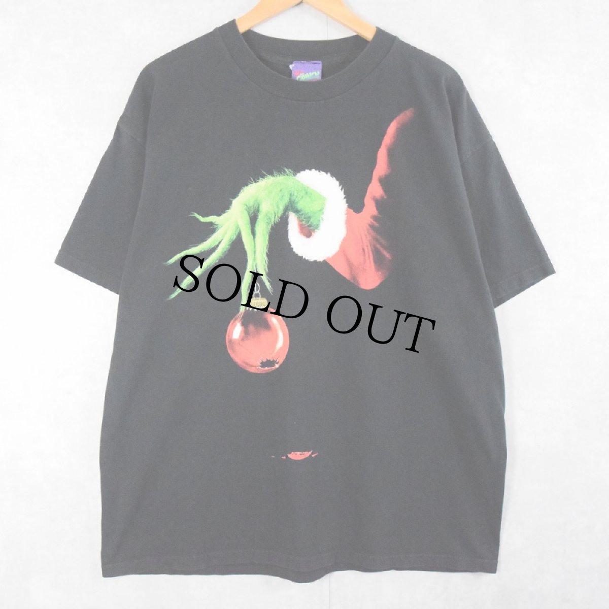 画像1: 2000's Dr.Seuss "The GRINCH" キャラクタープリントTシャツ BLACK XL (1)