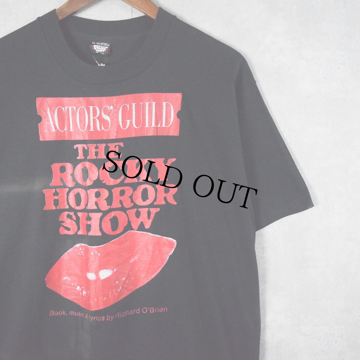 画像1: 90's THE ROCKY HORROR PICTURE SHOW USA製 ホラー映画プリントTシャツ BLACK XL (1)