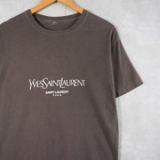 画像1: Yves Saint-Laurent ロゴプリントＴシャツ (1)