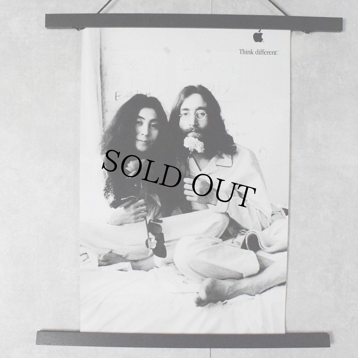 画像1: 90's Apple Think different Poster "John Lennon & Yoko Ono" (1)