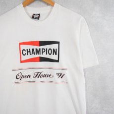 画像1: 90's USA製 "CHAMPION Open Home '91" プリントTシャツ L (1)