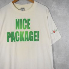 画像2: 7UP "NICE PACKAG!" 飲料メーカープリントTシャツ XL (2)