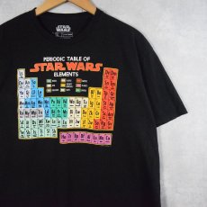 画像1: STAR WARS 周期表プリントTシャツ XL (1)