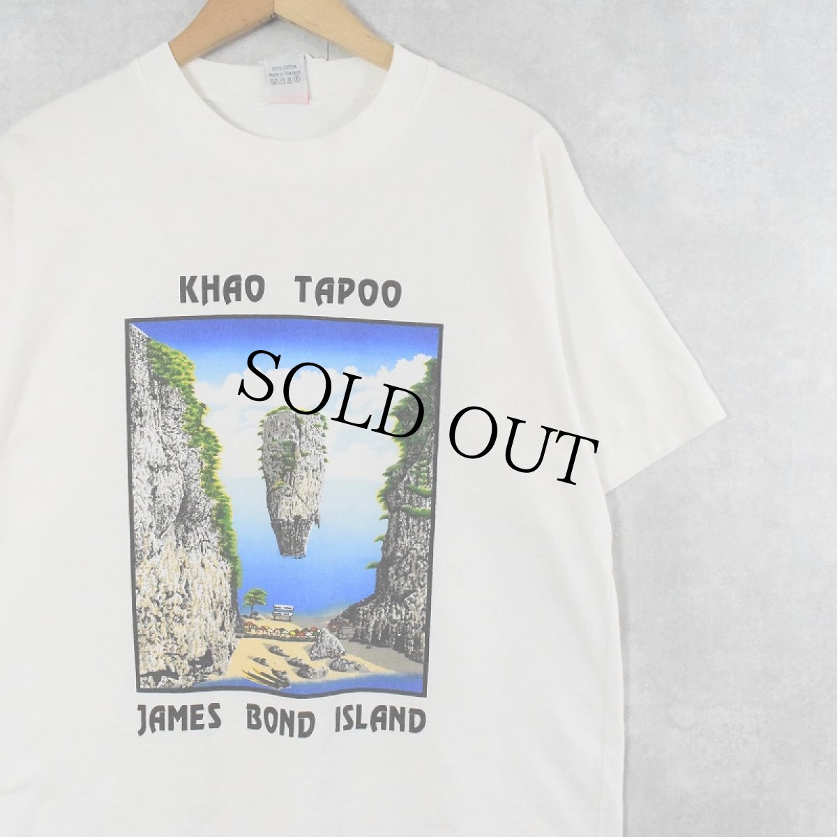 画像1: Ko Tapoo James Bond Island 観光地プリントTシャツ XL (1)