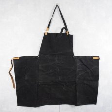 画像1: VINTAGE コットンダックエプロン BLACK (1)