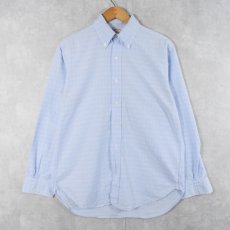 画像1: 90's Brooks Brothers USA製 チェック柄 オックスフォードボタンダウンシャツ SIZE15-33 (1)