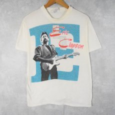 画像1: 80's ERIC CLAPTON USA製 ミュージシャンプリントTシャツ L (1)