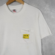 画像2: 90's R.E.M USA製 オルタナティブロックバンドTシャツ L (2)