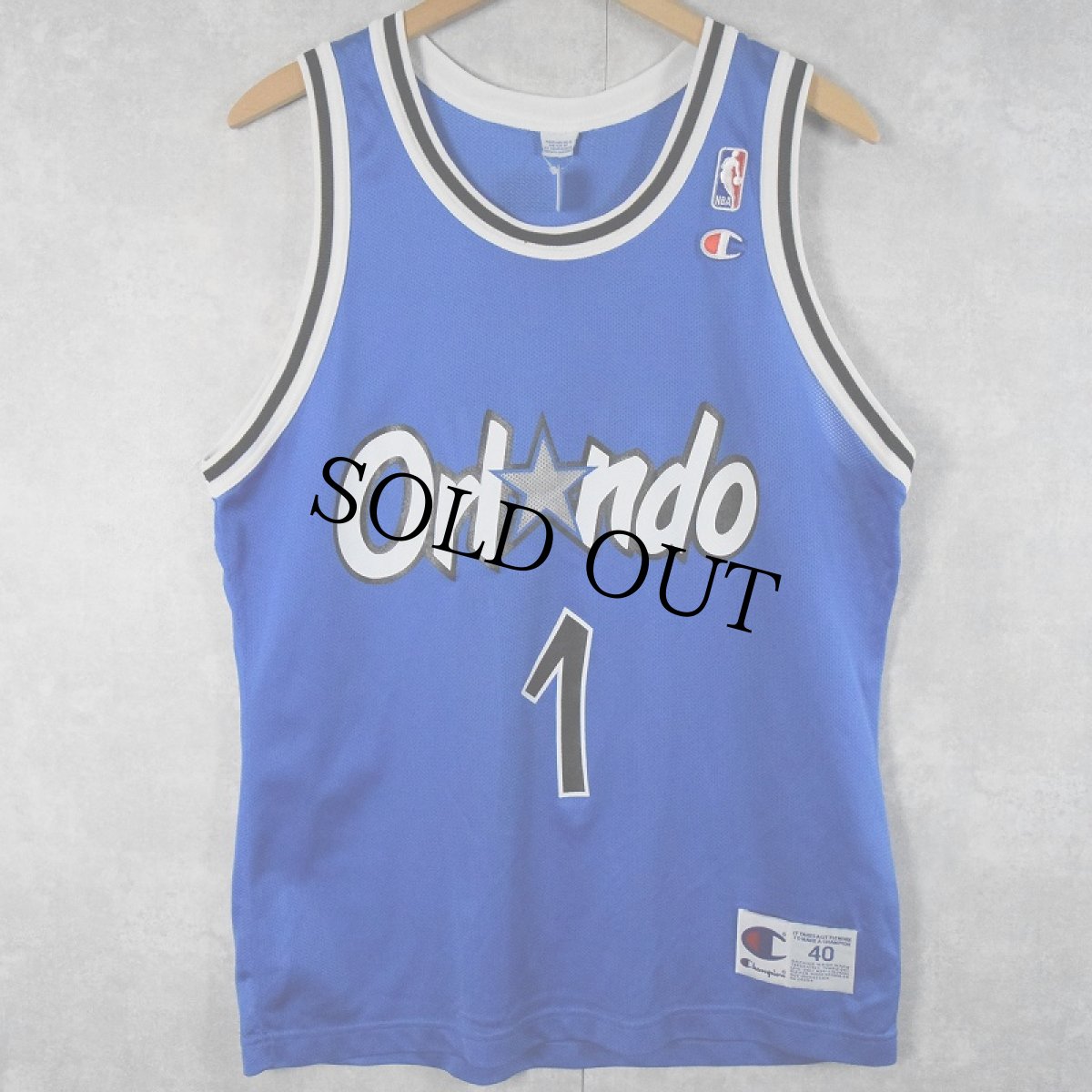 画像1: Champion "Orlando Magic HARDWAY" NBAメッシュゲームタンクトップ SIZE40 (1)