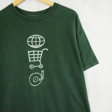 画像1: 90's U2 USA製 "POP" ロックバンド アルバムプリントTシャツ L (1)