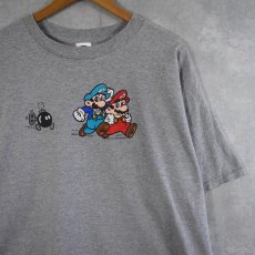 画像1: 2003 SUPER MARIO BROS. ゲームキャラクタープリントTシャツ XL (1)