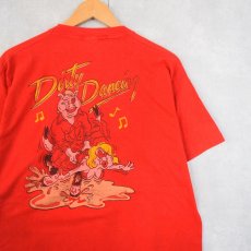 画像1: 90's USA製 "Dirty Dancing" シュールイラスト エロTシャツ L (1)