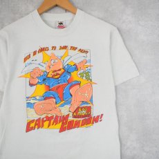 画像1: 90's USA製 "CAPTAIN COMDOM!" エロTシャツ S (1)