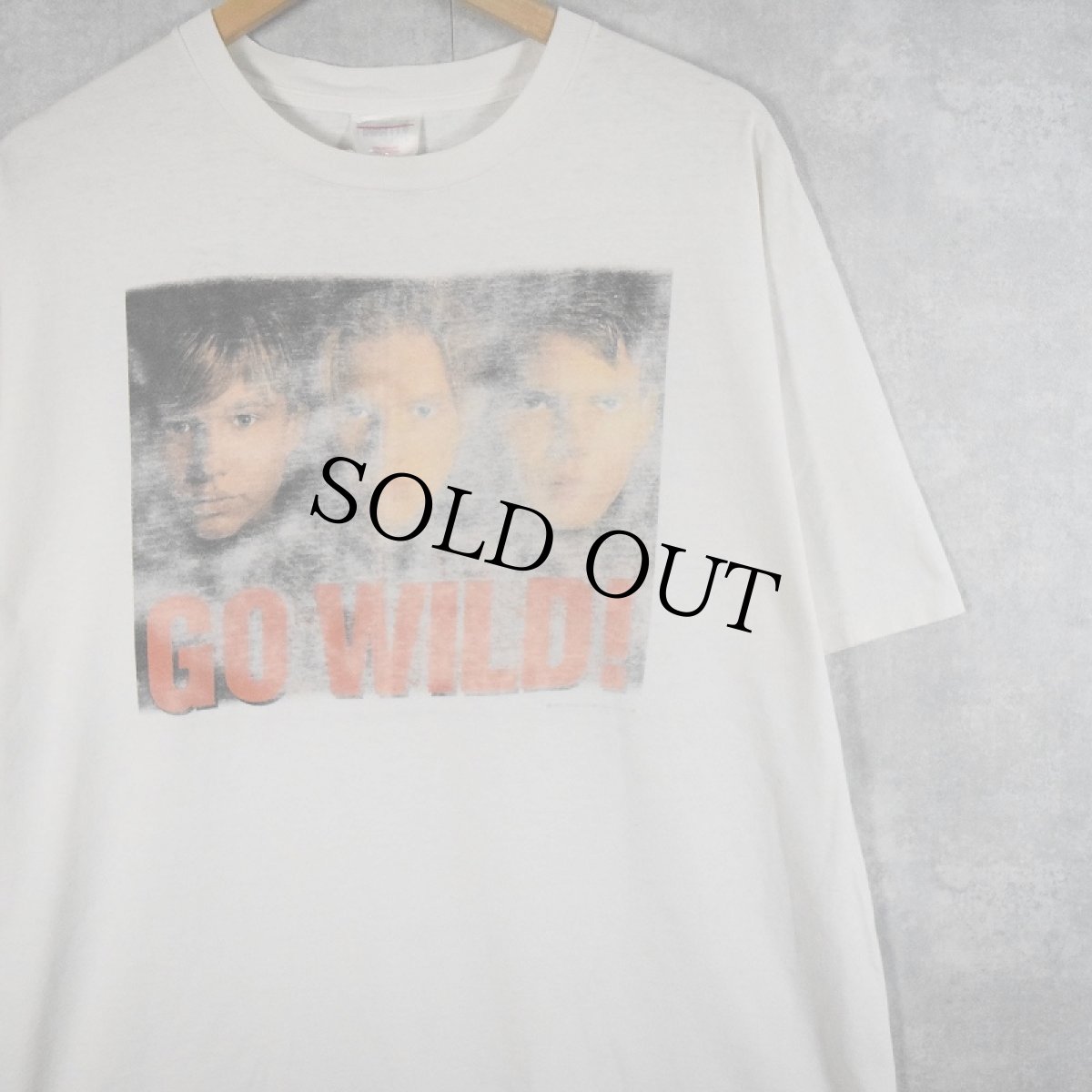 画像1: 90's Wild America "GO WILD !" コメディ―映画プリントTシャツ XL (1)