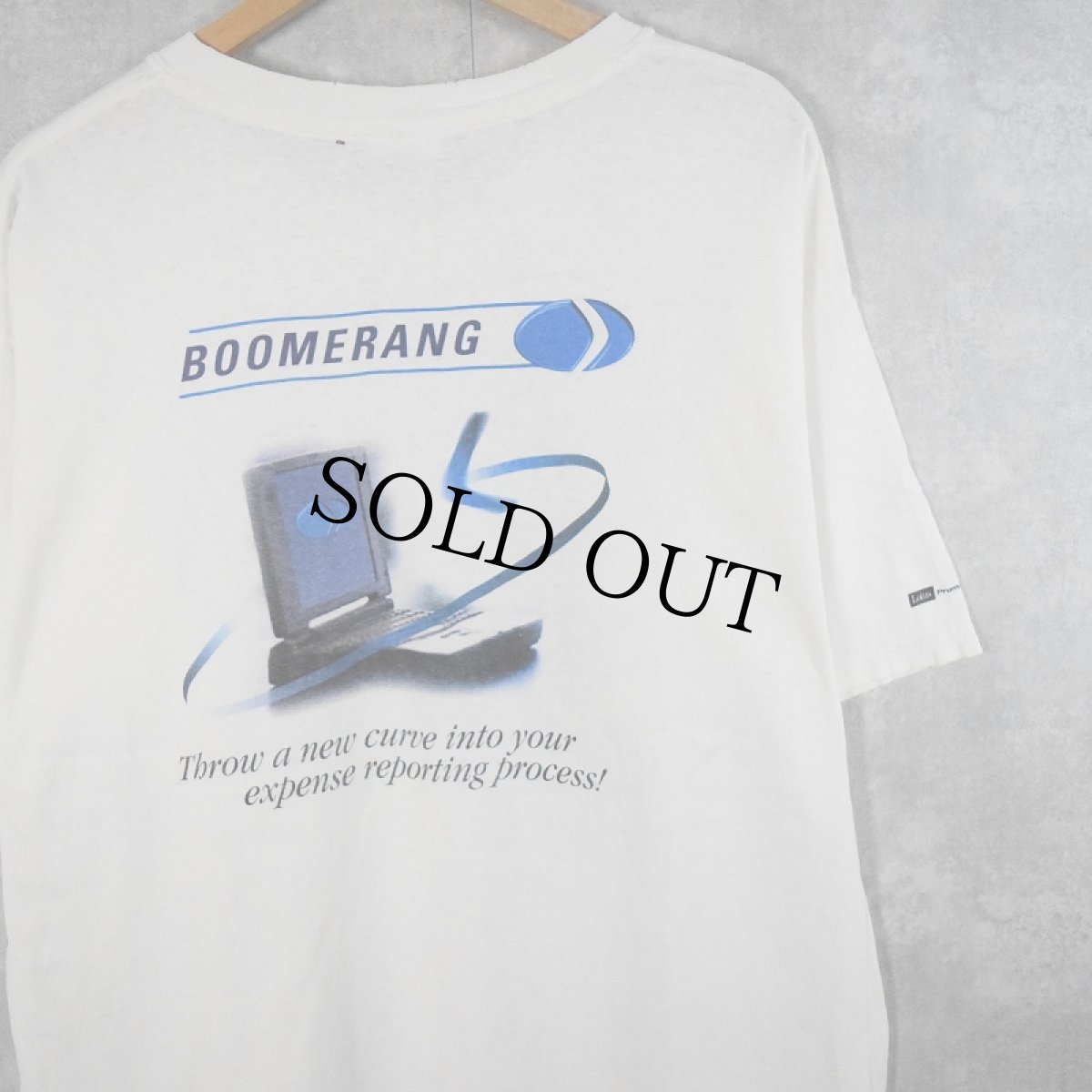 画像1: BOOMERANG コンピュータプリントTシャツ XL (1)