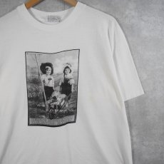 画像1: 90's USA製 "HELPING HOOVER IN OUR U.S. SCHOOL GARDEN" ポスタープリントTシャツ XL (1)