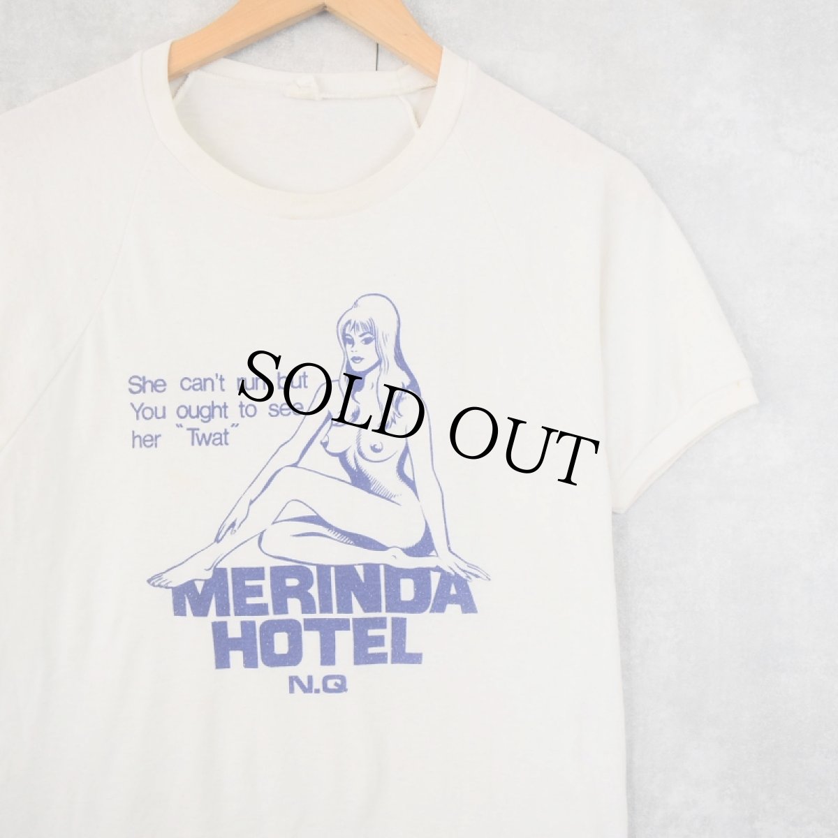 画像1: 80's "MERINDA HOTEL" エロTシャツ SIZE20 (1)