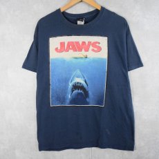 画像1: JAWS スリラー映画プリントTシャツ L (1)