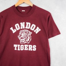 画像1: 80's USA製 "LONDON TIGERS" プリントTシャツ M (1)