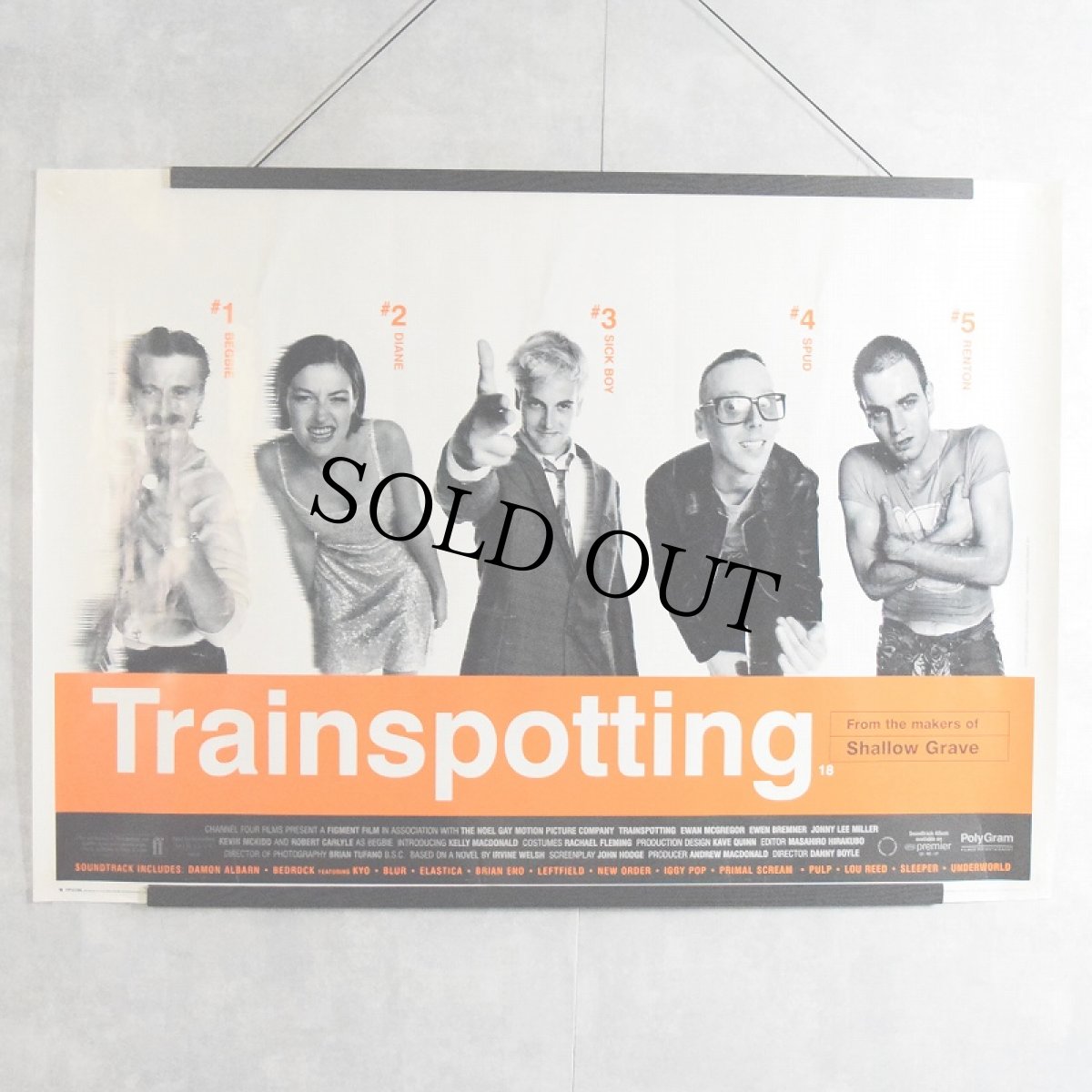 画像1: 1996 Trainspotting Movie Poster (1)