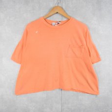 画像1: 80〜90's CARREAU 無地 ポケットTシャツ L (1)