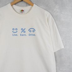 画像2: Mastercard "Live. Earn. Drive." クレジットカードプリントTシャツ XL (2)