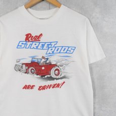 画像1: 80's USA製 "STREET RODS" 車プリントTシャツ L (1)