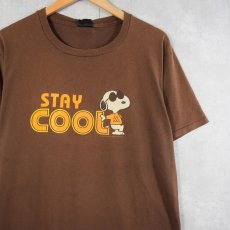 画像1: 90's SNOOPY "STAY COOL" キャラクタープリントTシャツ (1)