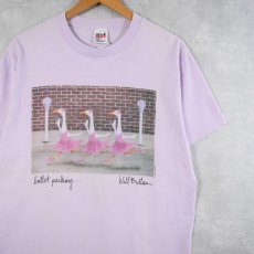 画像1: 90's Will Bullas "ballet parking..." アートプリントTシャツ L (1)