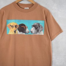 画像1: 90's Will Bullas "the nerd dogs..." アートプリントTシャツ L (1)