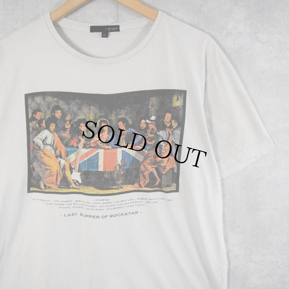 画像1: LAST SUPPER OF ROCKSTAR 最後の晩餐パロディ ロックスタープリントTシャツ XL (1)