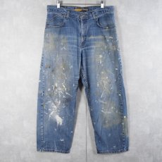 画像1: 2000's Levi's SILVER TAB "BAGGY" ペンキペイント デニムパンツ W35 (1)