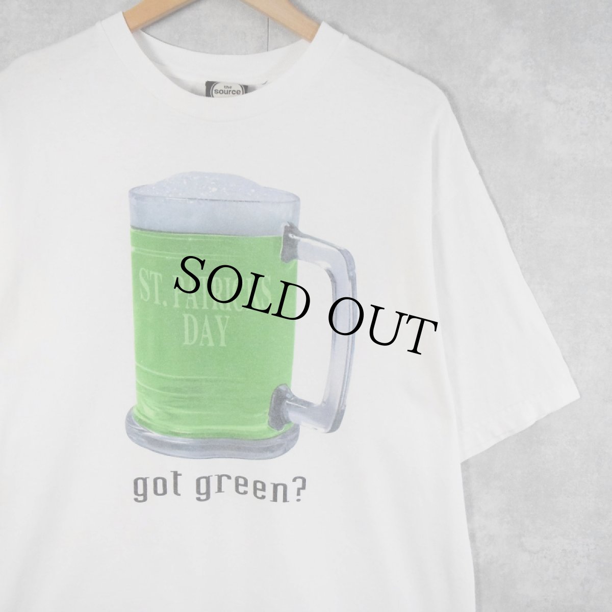 画像1: "got green?" パロディプリントTシャツ  (1)