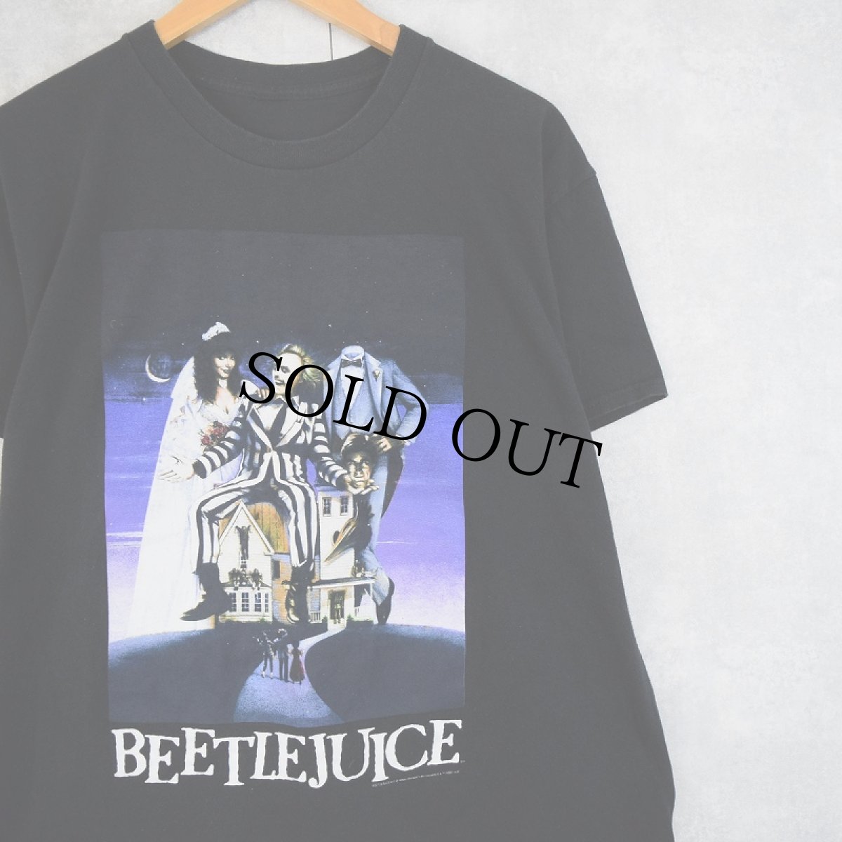 画像1: BEETLEJUICE ホラーコメディ映画 プリントTシャツ (1)