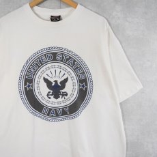 画像1: 90's SOFFE USA製 "U.S.NAVY" プリントTシャツ XL (1)