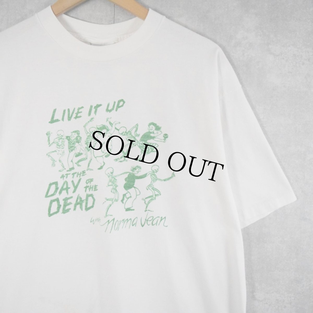 画像1: 90's Norma Jean USA製 "LIVE IT UP AT THE DAY OF THE DEAD" メタルコアバンドTシャツ XL (1)