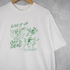 画像1: 90's Norma Jean USA製 "LIVE IT UP AT THE DAY OF THE DEAD" メタルコアバンドTシャツ XL (1)