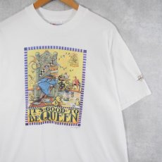 画像1: 90〜2000's Mary Engelbreit "IT'S GOOF TO BE QUEEN" アートプリントTシャツ L (1)