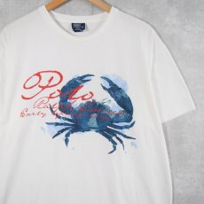 画像1: 90's POLO Ralph Lauren USA製 蟹プリントTシャツ L (1)