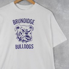 画像1: 80's BRUNDIDGE BULLDOGS USA製 アメフトチームプリントTシャツ L (1)