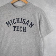 画像1: 90's USA製 "MICHIGAN TECH" プリントTシャツ M (1)