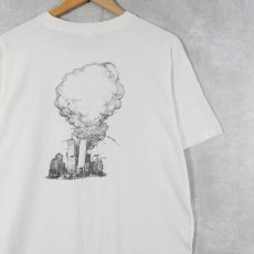 画像2: 90's "WORLD TRADE CENTER BLAST" アメリカ同時多発テロ事件プリントTシャツ XL (2)