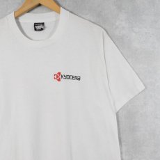 画像1: 90's KYOCERA USA製 テクノロジー企業 ロゴプリントTシャツ XXL (1)