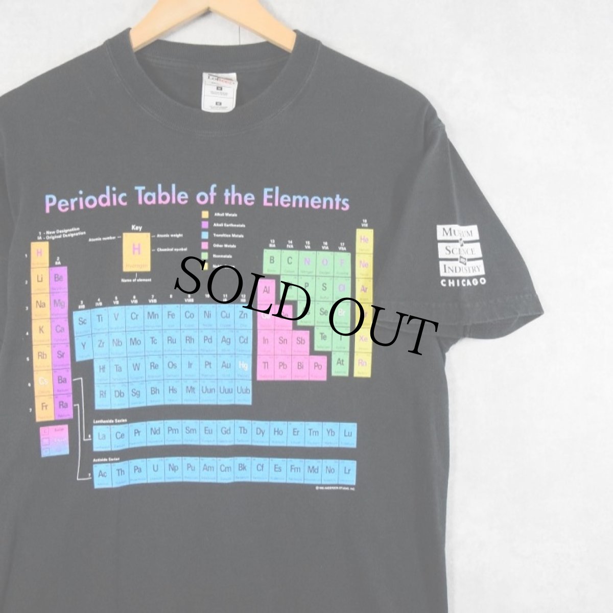 画像1: 90's "Periodic Table of the Elements" 周期表プリントTシャツ M (1)