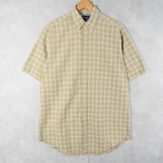画像1: Ralph Lauren "BLAKE" チェック柄 コットンボタンダウンシャツ M (1)