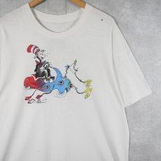 画像1: 90's Dr.Seuss "The Cat in the Hat" キャラクタープリントTシャツ (1)