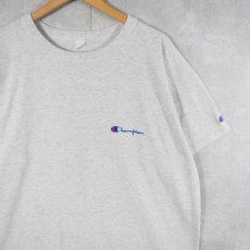 画像1: 80〜90's Champion USA製 ロゴ刺繍Tシャツ (1)