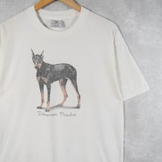 画像1: "Doberman Pinscer" 犬プリントTシャツ L (1)