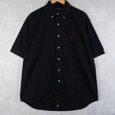 画像1: Ralph Lauren "BLAKE" コットンボタンダウンシャツ BLACK L (1)