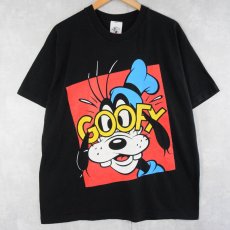 画像1: 90's MICKEY&CO. USA製 "GOOFY" キャラクタープリントTシャツ BLACK ONE SIZE (1)